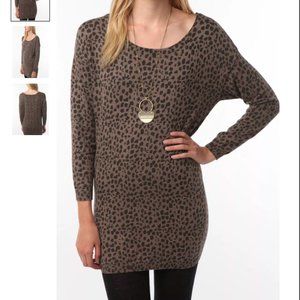 BB Dakota Sydney Leopard Sweater Dress in Medium